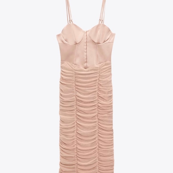 RUCHED TULLE CORSET DRESS - Picture 8 of 11